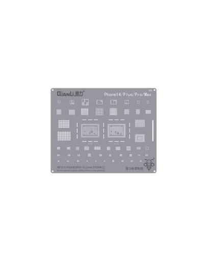 MaAnt Square Hole 0.12mm BGA Reballing Stencil for 14 / 14 Pro / 14 Plus / 14 PM