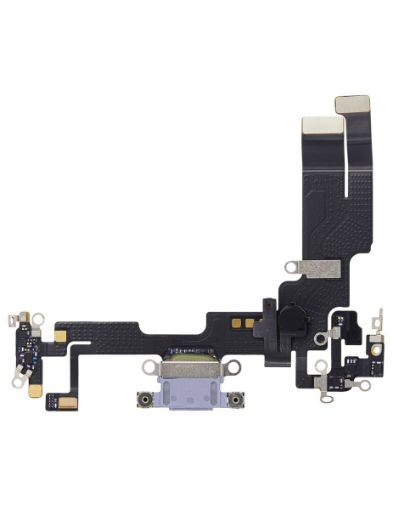 Charging Port Flex Cable for iPhone 14 - DEEP PURPLE