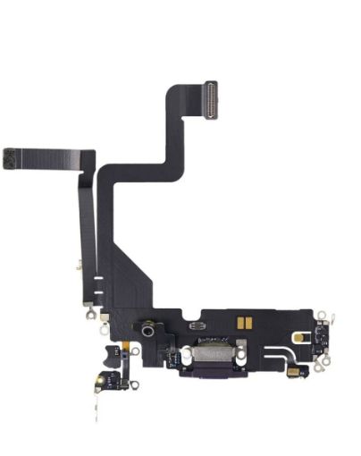 Charging Port Flex Cable for iPhone 14 Pro - DEEP PURPLE - Aftermarket
