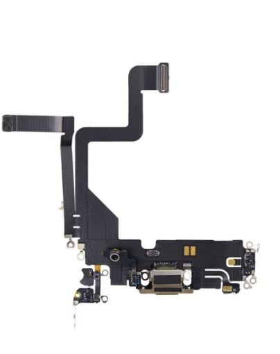 Charging Port Flex Cable for iPhone 14 Pro - GOLD - Aftermarket