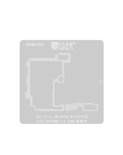 MaAnt BGA Reballing Stencils For Galaxy S23 Ultra