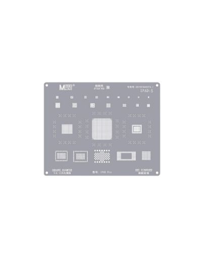 MaAnt 0.12mm Square Chamfer BGA Reballing Stencil for iPad Pro