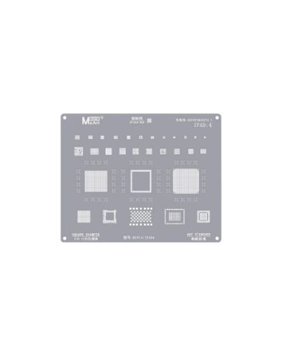 MaAnt 0.12mm Square Chamfer BGA Reballing Stencil for iPad Mini 4 / iPad 6