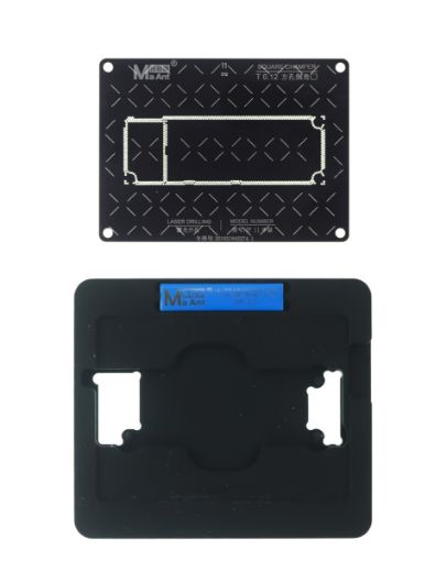 MaAnt 0.12mm Motherboard Middle Layer BGA Reballing Stencil Platform Set for iPhone 11
