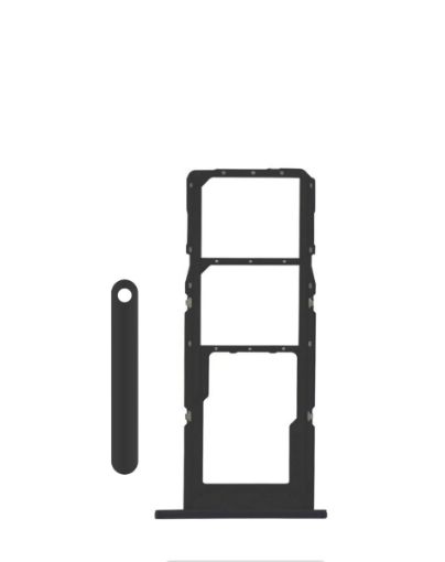 Dual Sim Card Tray for Galaxy A24 4G / A245 - BLACK