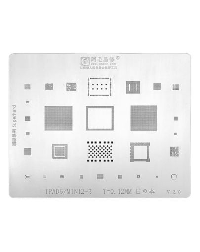 AMAOE BGA Reballing Stencil for iPad 5 / Mini2 / Mini 3