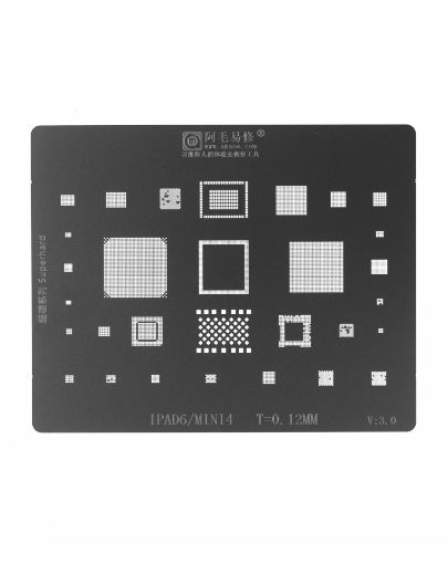 AMAOE BGA Reballing Stencil for iPad 6 / Mini 4