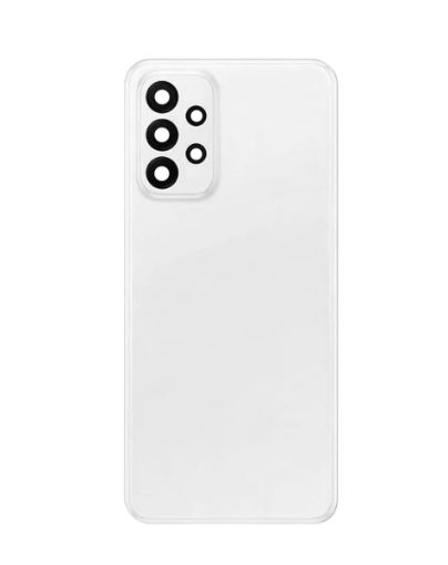 Back Glass with Camera Lens and Adhesive for Galaxy A23 5G / A236 - WHITE