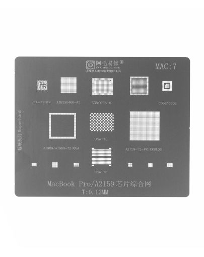 AMAOE BGA Reballing Stencil for Macbook MAC7 - MacBook Pro A2159