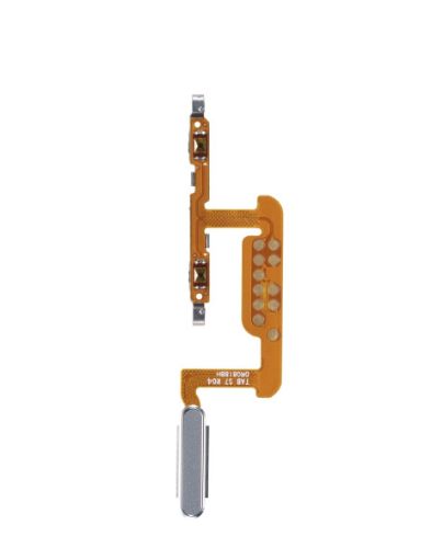 Power & Fingerprint Reader with Flex Cable for Galaxy Tab S7 11" T870 / T875 / T876 / T878 - SILVER