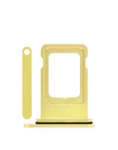Dual Sim Card Tray for iPhone 11 - YELLOW