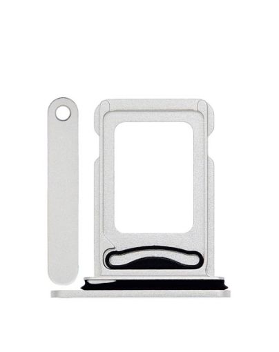 Dual SIM Card Tray for iPhone 13 - WHITE