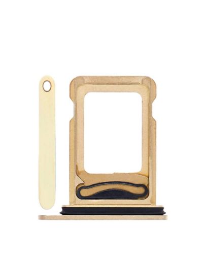 Dual SIM Card Tray for iPhone 13 Pro / 13 Pro Max - GOLD