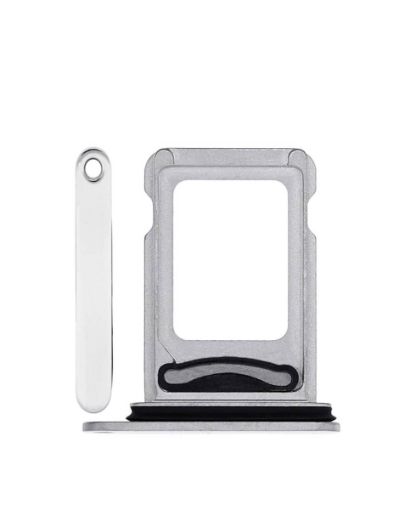 Dual SIM Card Tray for iPhone 13 Pro / 13 Pro Max - SILVER