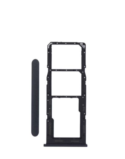 Dual Sim Card Tray for Galaxy A02 / A022 - BLACK