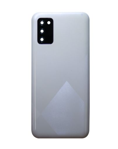 Back Glass with Camera Lens and Adhesive for Galaxy A02S / A025 - WHITE