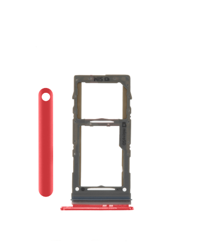 Single Sim Card Tray for Galaxy S10E / S10 Plus / S10 - RED