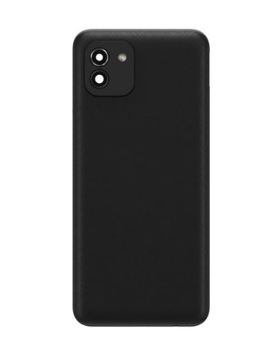 Back Glass for Galaxy A03 / A035 - BLACK