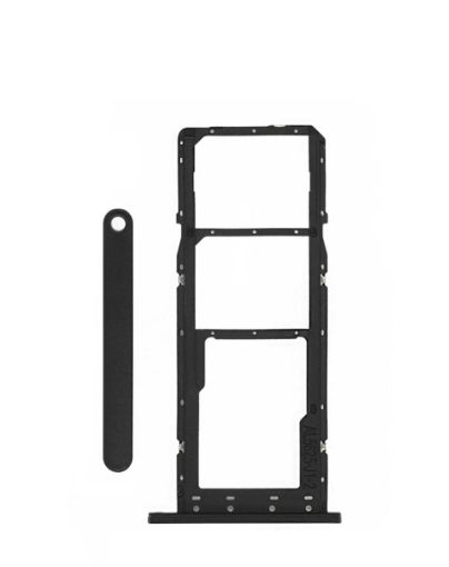 Dual Sim Card Tray for Galaxy A03S / A037F - BLACK