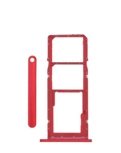 Dual Sim Card Tray for Galaxy A03S / A037F - RED