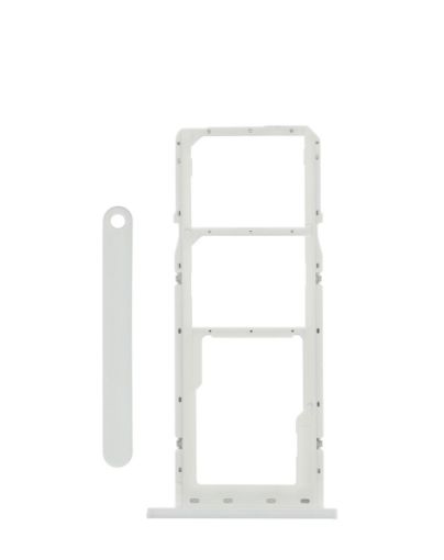 Dual Sim Card Tray for Galaxy A03S / A037F - WHITE