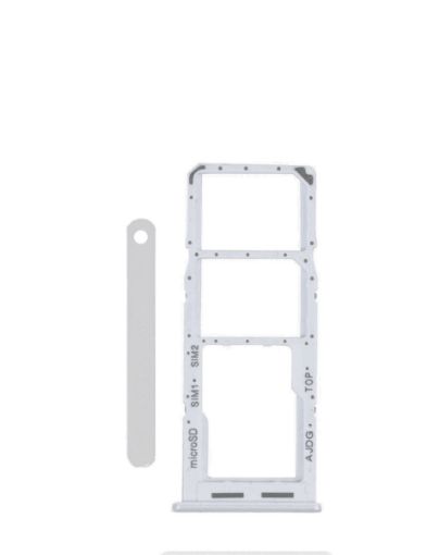 Dual Sim Card Tray for Galaxy A04S / A047 - WHITE