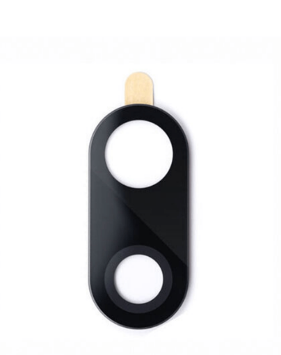 LG V35 ThinQ / V30 / V30S Back Camera Lens With Adhesive - Glass Only - BLACK