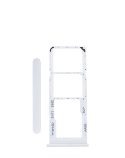 Dual Sim Card Tray for Galaxy A12 / A125 - WHITE