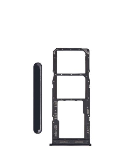 Dual Sim Card Tray for Galaxy A13 / A135 - BLACK