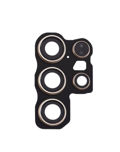 Back Camera Lens Bracket with Adhesive for Galaxy S24 Ultra 5G - TITANIUM YELLOW