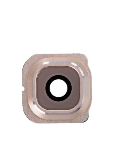 Back Camera Lens with Bracket for Galaxy S6 Edge - GOLD