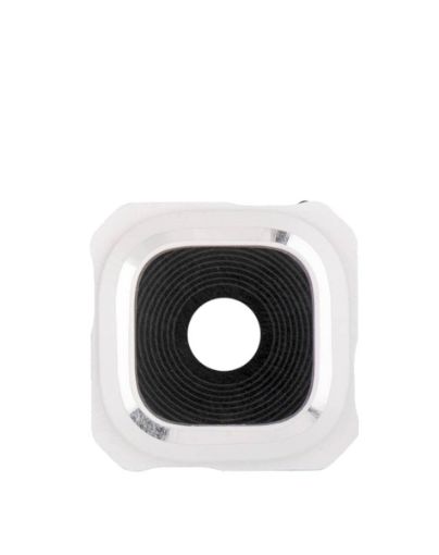 Back Camera Lens with Bracket for Galaxy S6 Edge+ - WHITE