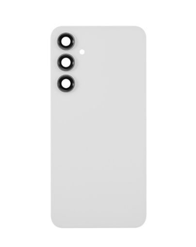 Back Glass with Camera Lens and Adhesive for Galaxy S23 FE - WHITE