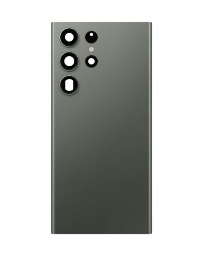 Back Glass with Camera Lens and Adhesive for Galaxy S23 Ultra - GREEN