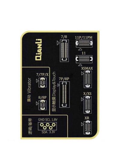 Picture of QianLi Light Sensor & Vibrators Chips Connector Board (2nd Gen) for iPhone 7 to 11 PM