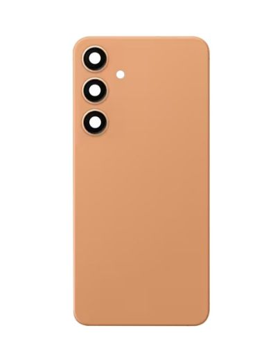 Back Glass with Camera Lens and Adhesive for Galaxy S24 Plus - SANDSTONE ORANGE