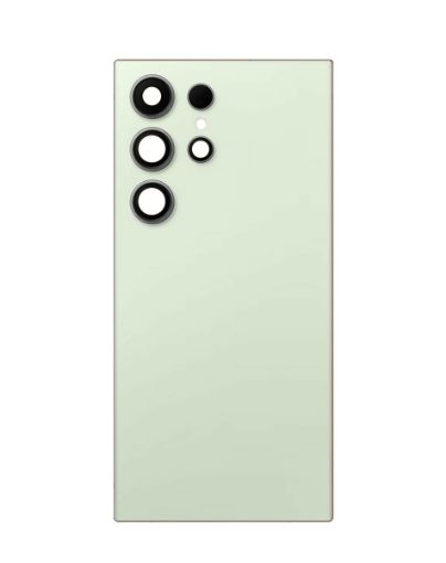 Back Glass with Camera Lens and Adhesive for Galaxy S24 Ultra - TITANIUM GREEN