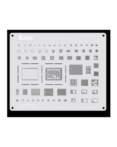 Picture of Kaisi A15 2D BGA Reballing Stencil CPU IC Chip Soldering Net for iPhone 13 Mini / 13 / 13P / 13PM Series (A15)