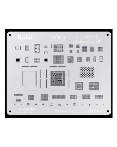 Picture of Kaisi A13 2D BGA Reballing Stencil CPU IC Chip Soldering Net for iPhone 8 / 8 Plus / X (A11)