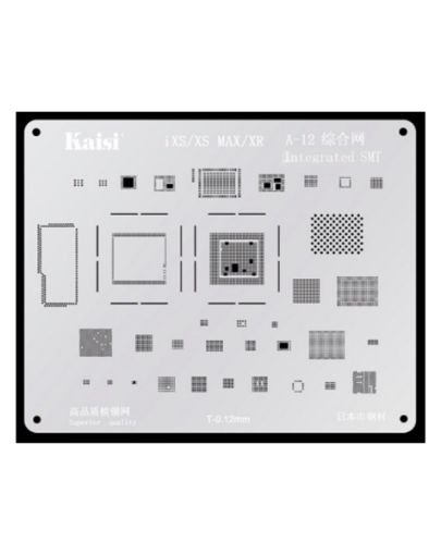 Picture of Kaisi A12 2D BGA Reballing Stencil CPU IC Chip Soldering Net for iPhone X / XSM / XR / XS (A12)