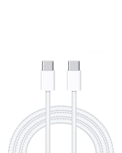 Picture of 60W USB C-C Fast Charging Cable for iPhone 16 / 15 and iPads Series (3 ft) (Pack of 20 / without Retail Box)