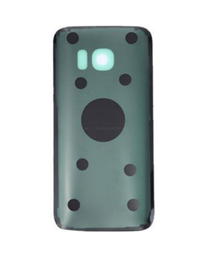 Picture of Back Glass with Camera Lens and Adhesive for Galaxy S7 Edge (NO LOGO) (SILVER)