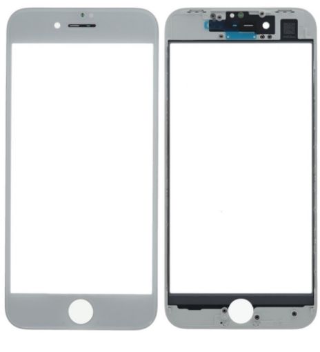 Picture of 3in1 (Front Glass + Frame + OCA) (Premium) (2 Pack) (WHITE) for iPhone 8 (G+ Oca Pro)