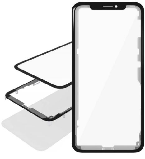 Picture of 3in1 (Front Glass + Frame + OCA) (Premium) (2 Pack) for iPhone XR (G+ Oca Pro)
