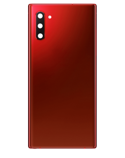 Picture of Back Glass with Camera Lens and Adhesive for Galaxy Note 10 (NO LOGO) (AURO RED)