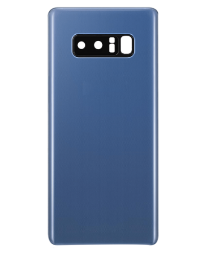 Picture of Back Glass with Camera Lens and Adhesive for Galaxy Note 8 (NO LOGO) (DEEP SEA BLUE)