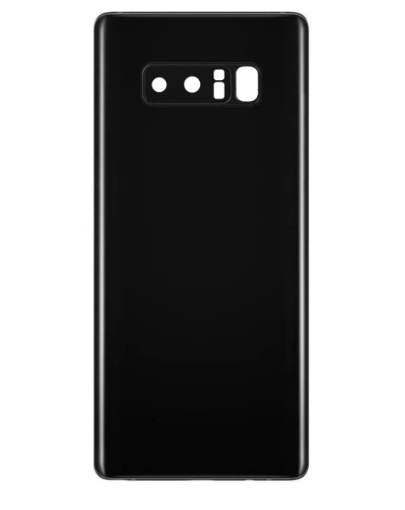 Picture of Back Glass with Camera Lens and Adhesive for Galaxy Note 8 (NO LOGO) (MIDNIGHT BLACK)