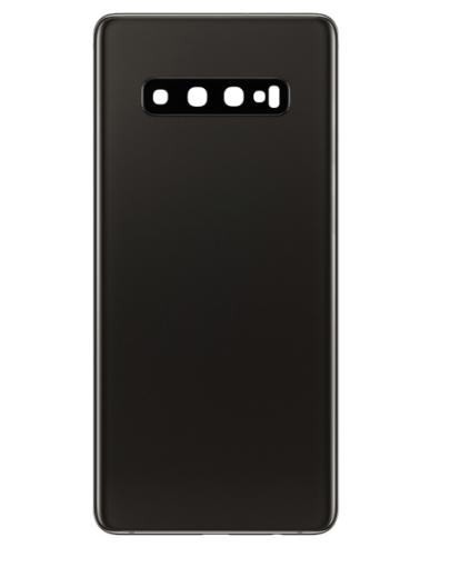 Picture of Back Glass with Camera Lens and Adhesive for Galaxy S10 (NO LOGO) (CERAMIC BLACK)