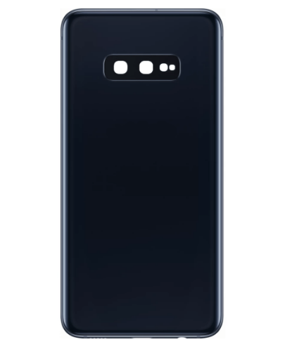 Picture of Back Glass with Camera Lens and Adhesive for Galaxy S10E (NO LOGO) (PRISM BLACK)
