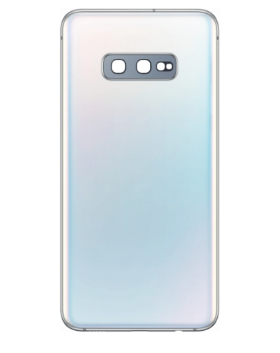 Picture of Back Glass with Camera Lens and Adhesive for Galaxy S10E (NO LOGO) (PRISM WHITE)